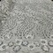 1 Yard Yellow 3D Floral Beaded & Sequined Lace Fabric, Embroidered Sparkling Mesh, 52" Wide, Polyester